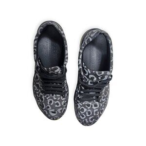 Gucci Reflex Leopard Print Sneakers Printed Low Top Lace-Up Size 8.5 Dust Bags